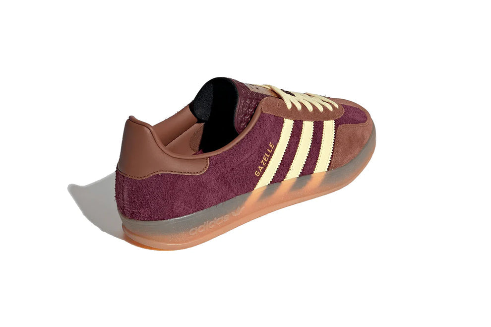 Adidas Gazelle Indoor Maroon Almost Yellow