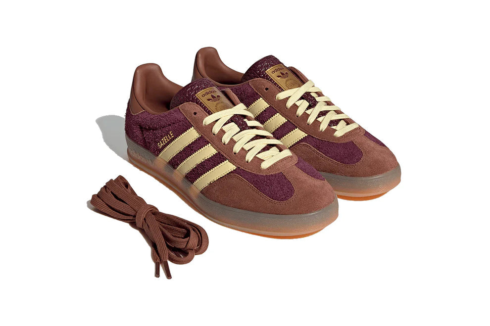 Adidas Gazelle Indoor Maroon Almost Yellow
