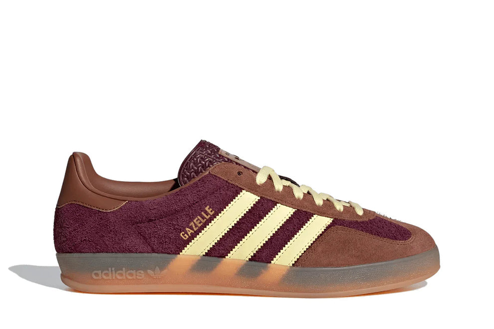 Adidas Gazelle Indoor Maroon Almost Yellow