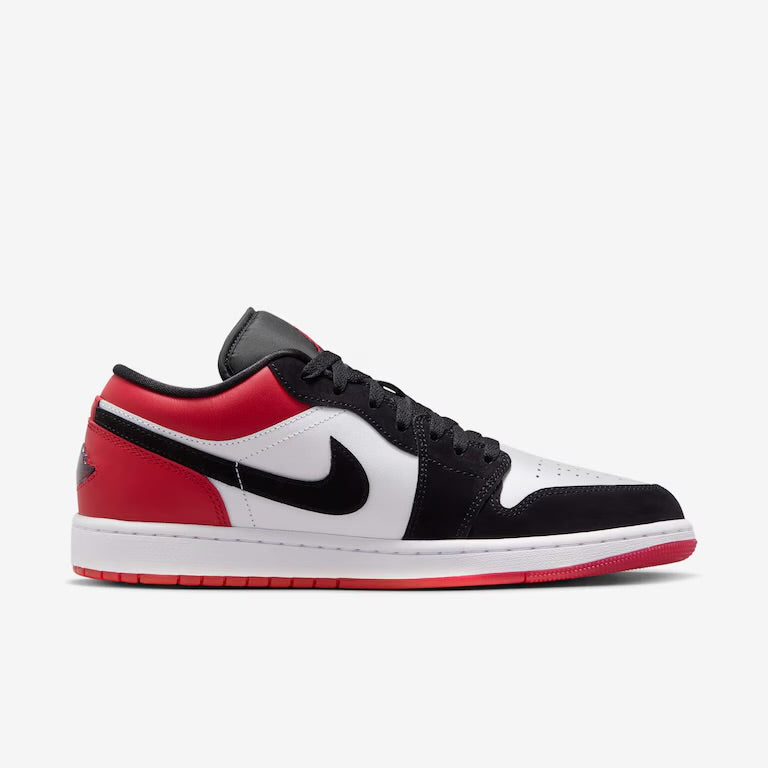 Tênis Air Jordan 1 Low Vermelho e branco