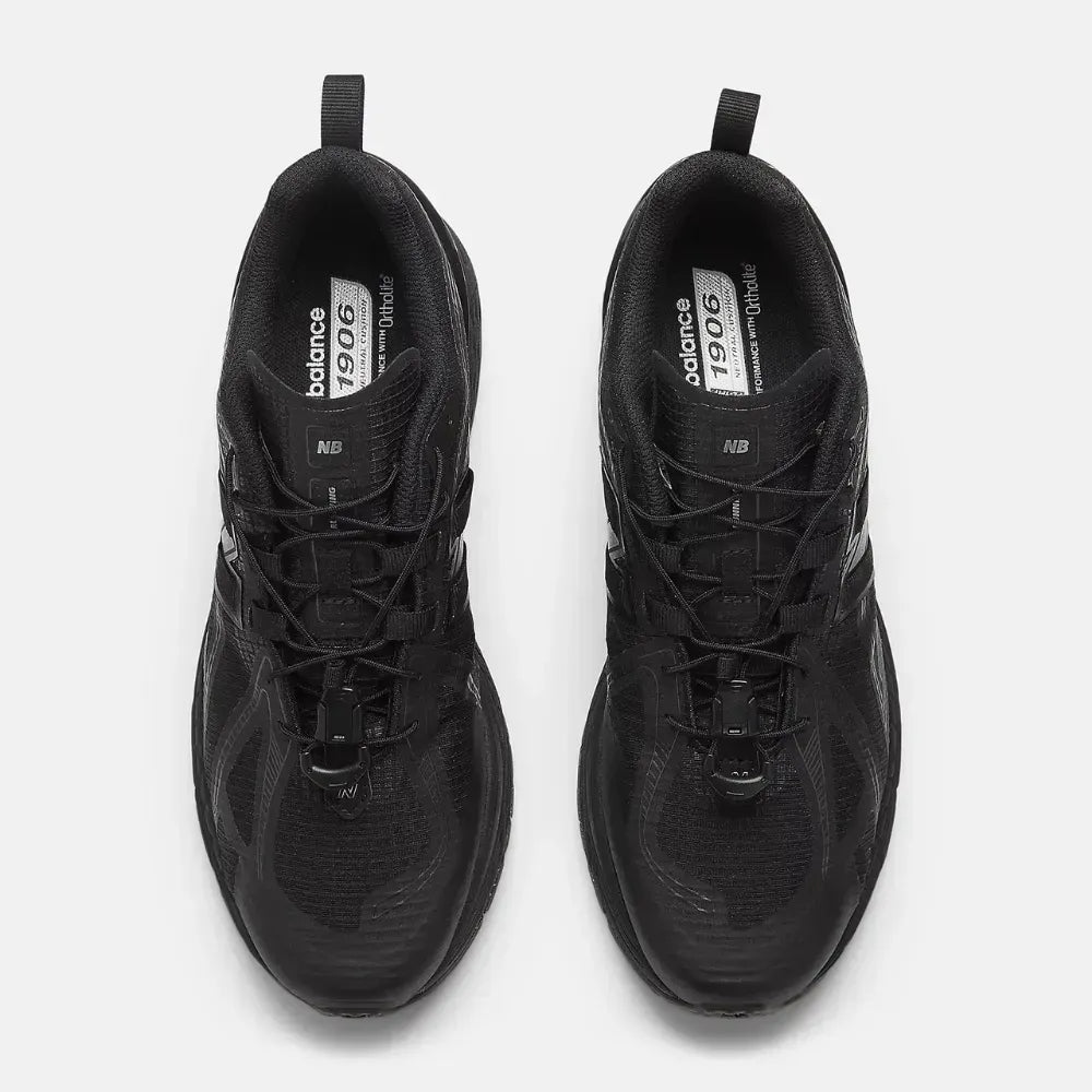 New Balance 1906R Black Dark Silver Metallic Cement