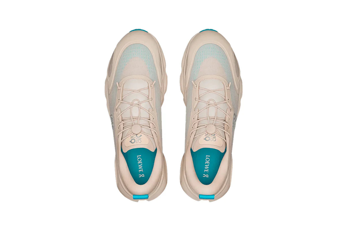 On Running Cloudsolo Loewe Sand Turquoise Bege